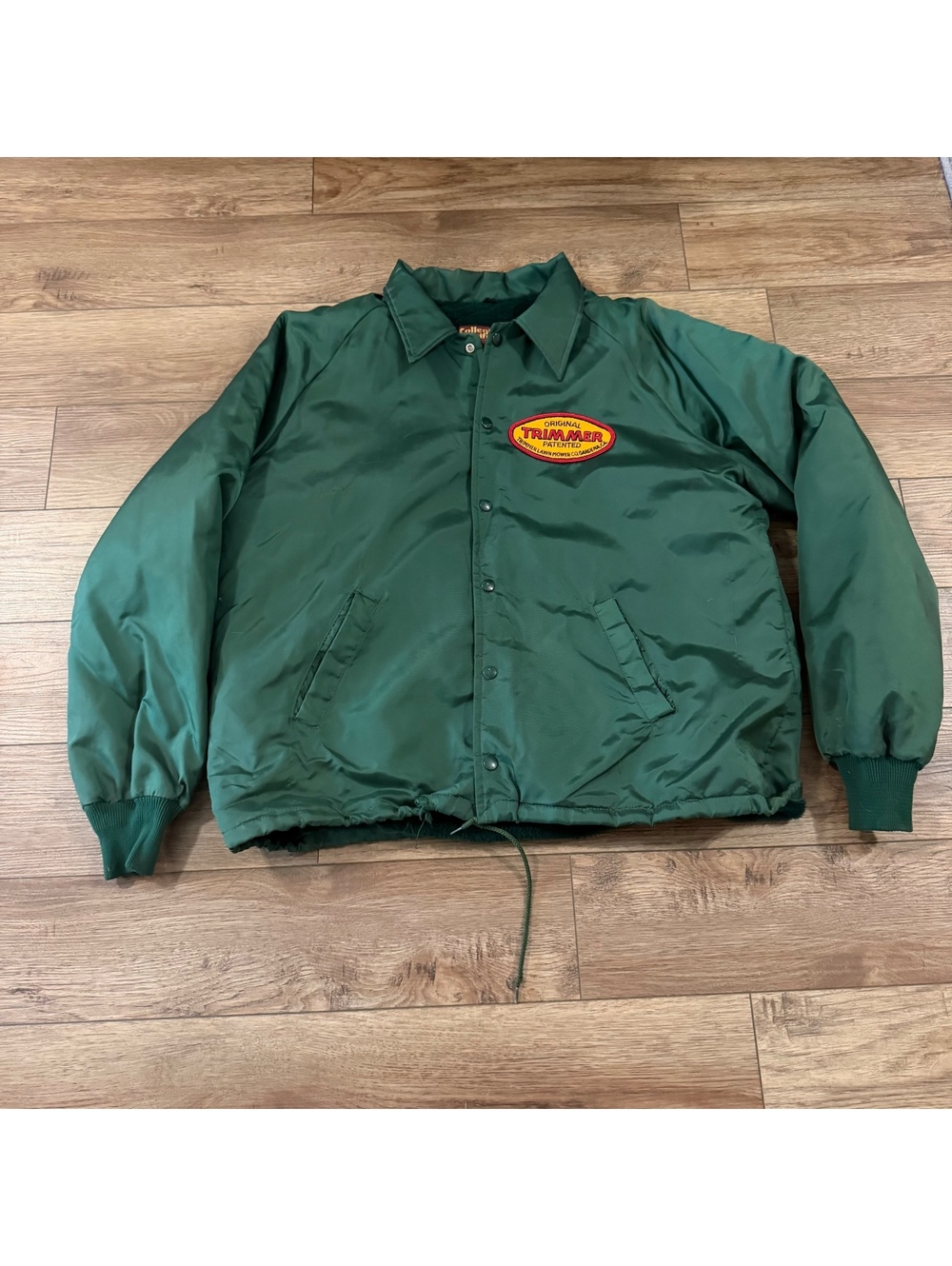 Vtg 70s Collegiate Pacific Fur Lined Coach Jacket XL